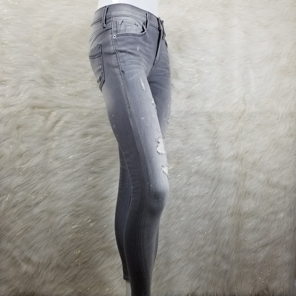 Express Distressed Mid RISE Legging Size 0 Short - Picture 3 of 8